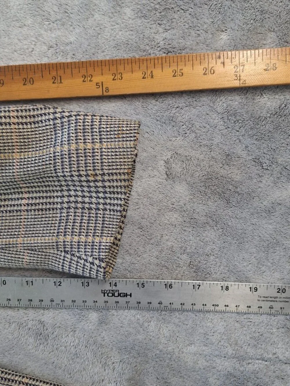 Vintage Polo Ralph Lauren Blazer Mens 44 Glen Plaid Wool Sport Coat USA 90s